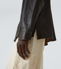 Our Legacy Welding leather overshirt