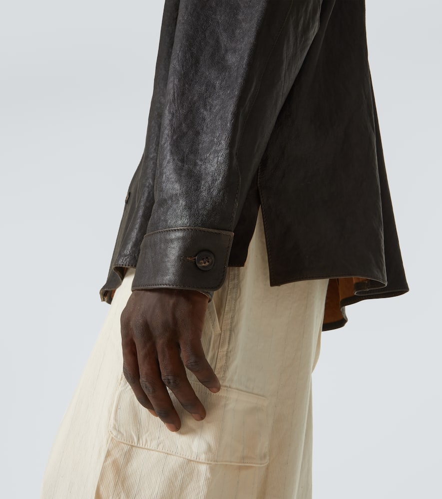 Our Legacy Welding leather overshirt
