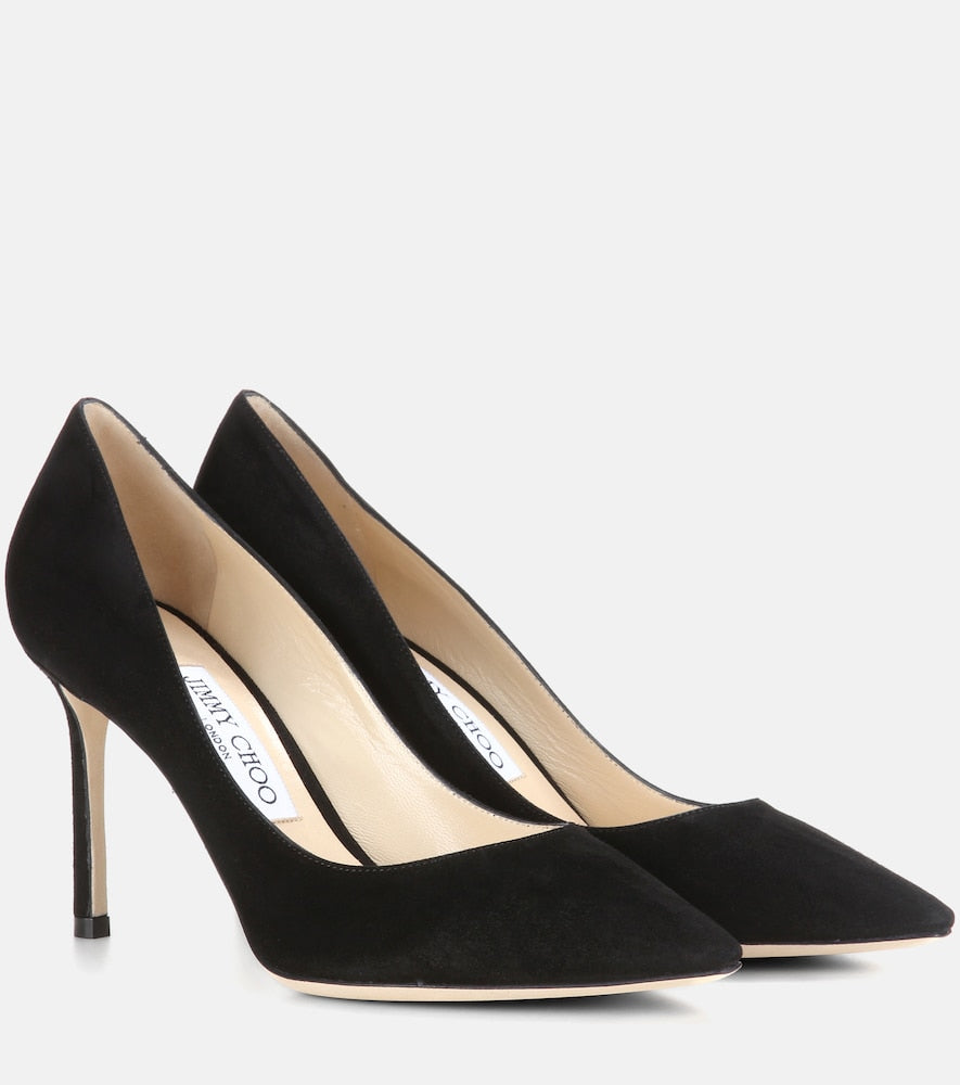 Jimmy Choo Romy 85 suede pumps - Jimmy Choo Romy 85 麂皮高跟鞋