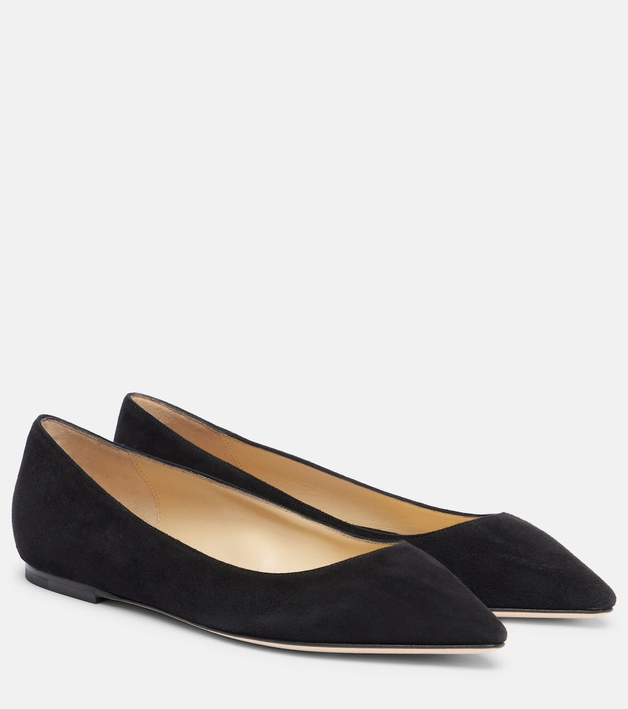 Jimmy Choo Romy suede ballet flats - Jimmy Choo Romy 麂皮芭蕾平底鞋