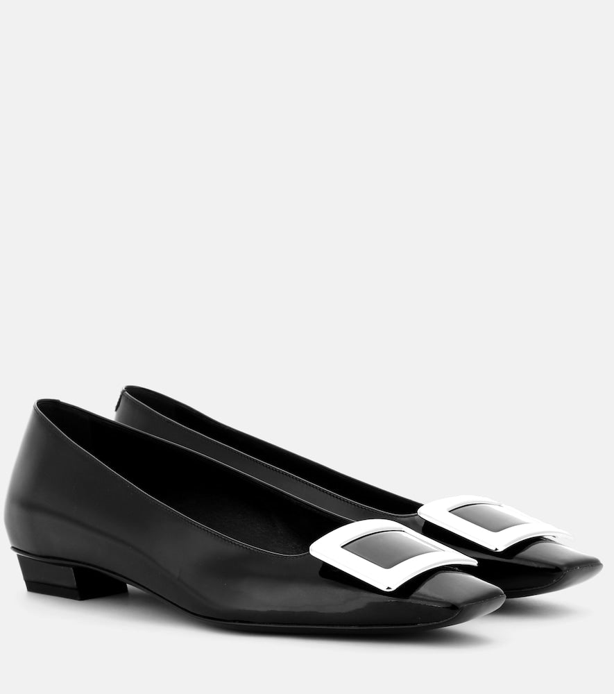 Roger Vivier Belle Vivier patent leather ballet flats - Roger Vivier Belle Vivier 漆皮芭蕾平底鞋