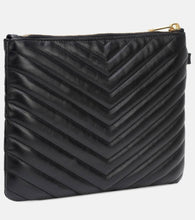 Saint Laurent Cassandre matelass√É¬© leather pouch