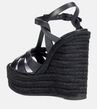 Saint Laurent Tribute 130 leather espadrilles