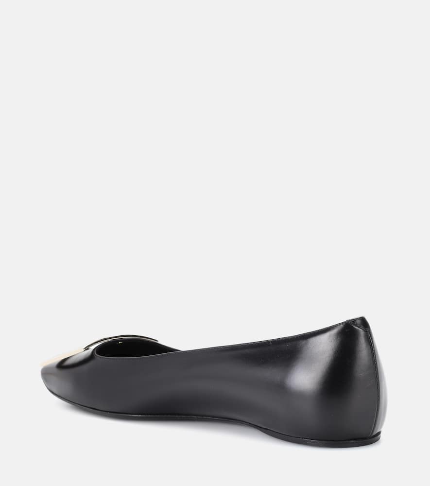 Roger Vivier Belle Vivier leather ballet flats