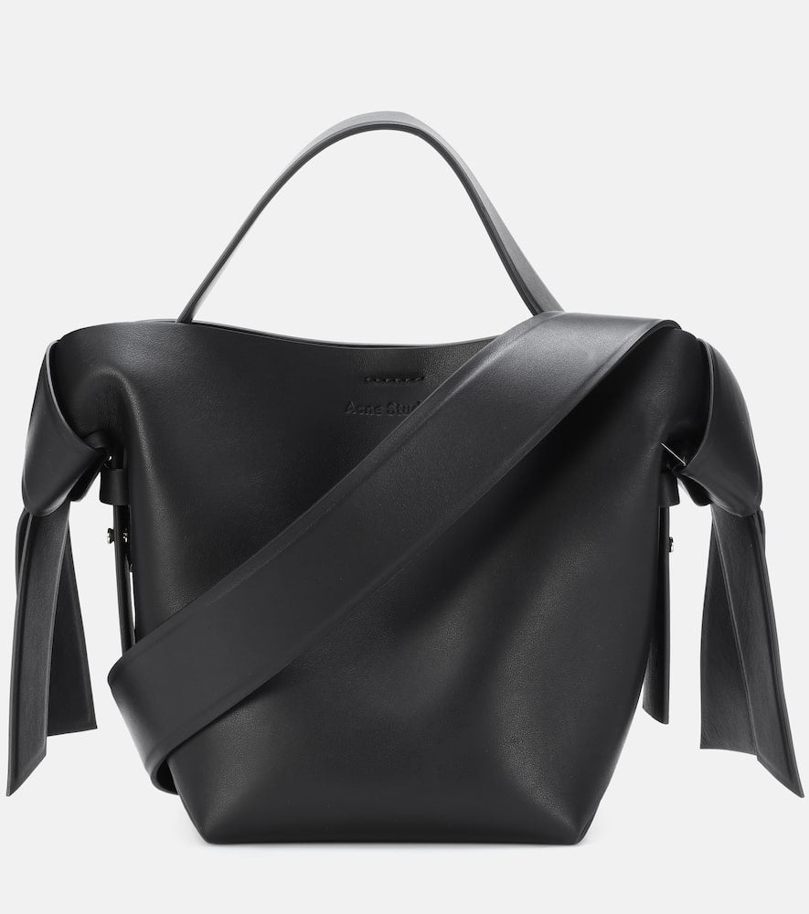 Acne Studios Musubi Mini leather shoulder bag. Shop Acne Studios Top-Handle Bags for women now.