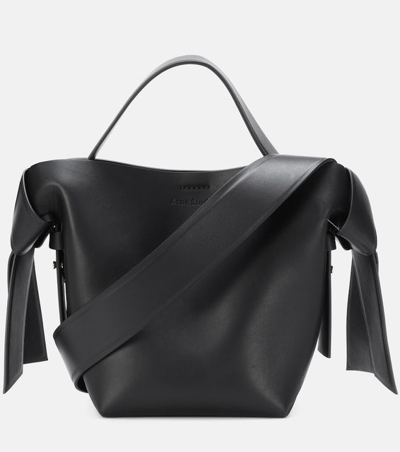 Acne Studios Musubi Mini leather shoulder bag. Shop Acne Studios Top-Handle Bags for women now.