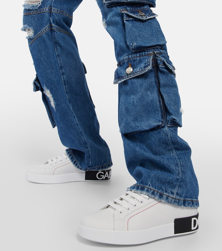 Dolce&Gabbana Portofino leather sneakers