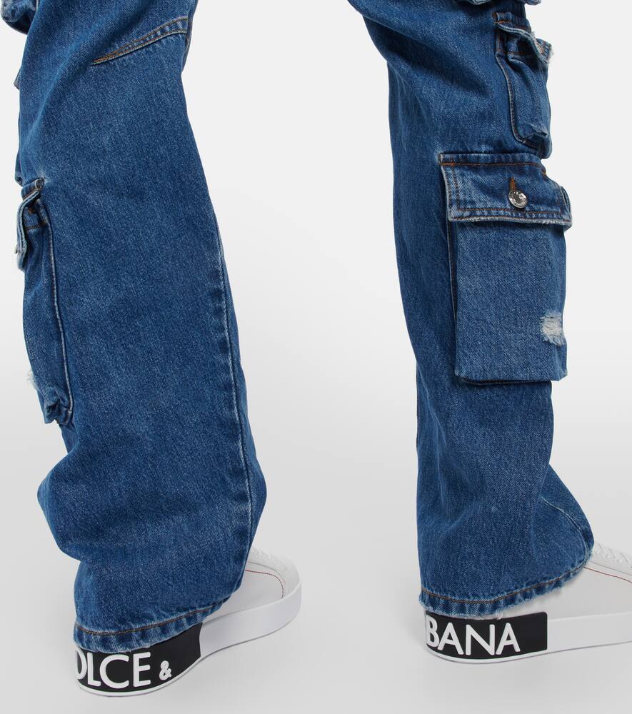 Dolce&Gabbana Portofino leather sneakers