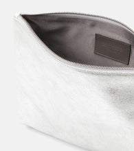 Jimmy Choo Callie metallic leather clutch