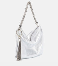 Jimmy Choo Callie metallic leather clutch