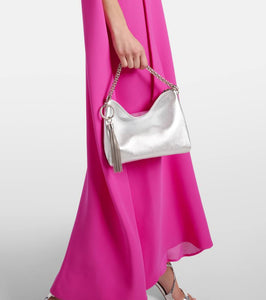 Jimmy Choo Callie metallic leather clutch