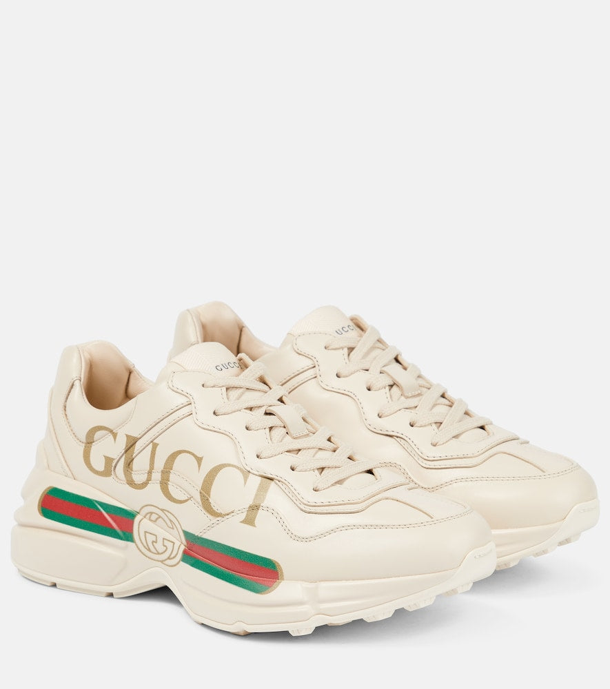 Gucci Rhyton leather sneakers - Gucci Rhyton 皮革运动鞋