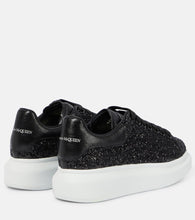 Alexander McQueen Oversized embellished leather sneakers
