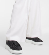 Alexander McQueen Oversized embellished leather sneakers