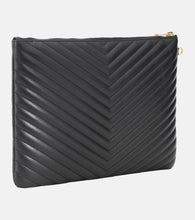 Saint Laurent Cassandre matelass√É¬© leather clutch