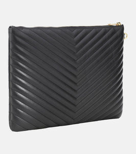 Saint Laurent Cassandre matelass√É¬© leather clutch