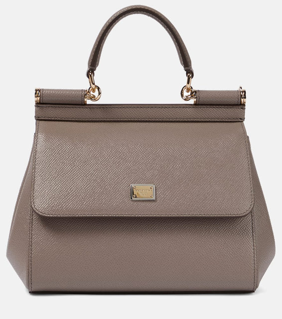 Dolce&Gabbana Sicily Small leather shoulder bag. Shop Dolce&Gabbana Shoulder Bags for women now.