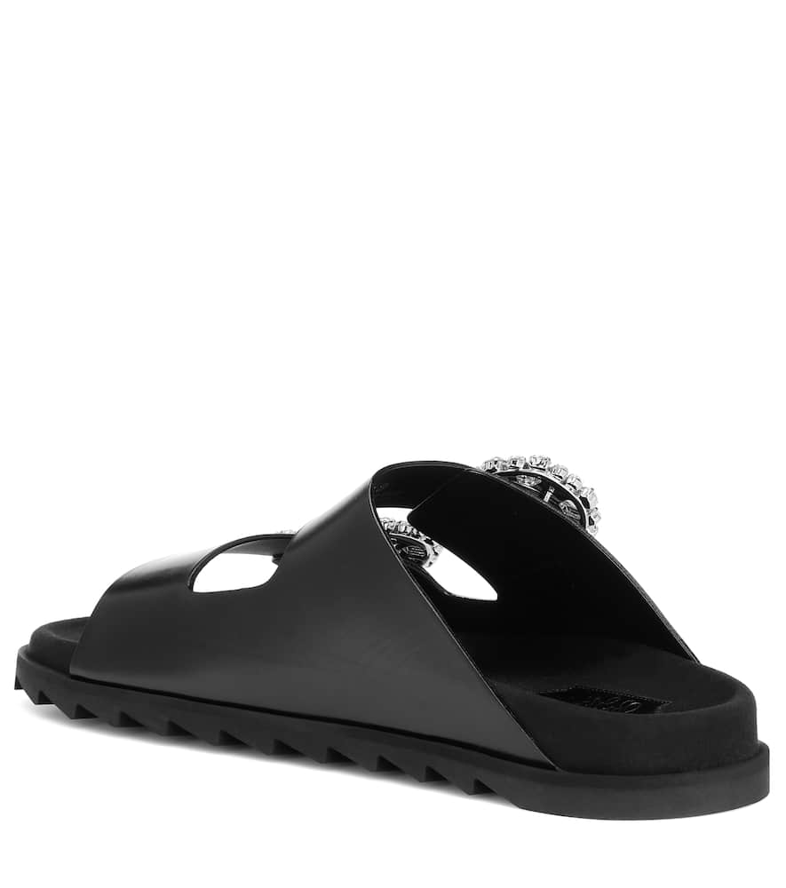 Roger Vivier Slidy Viv' leather sandals