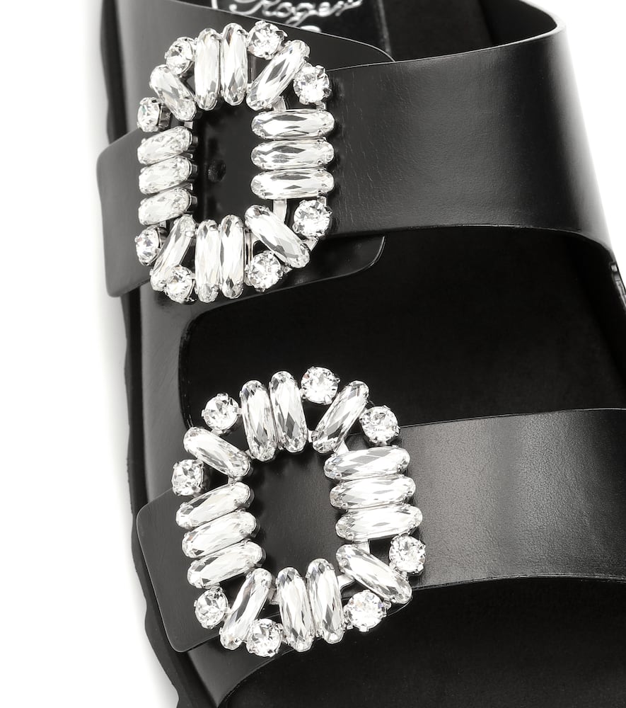 Roger Vivier Slidy Viv' leather sandals