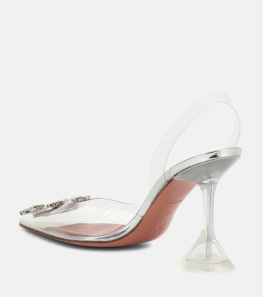 Amina Muaddi Begum embellished PVC pumps