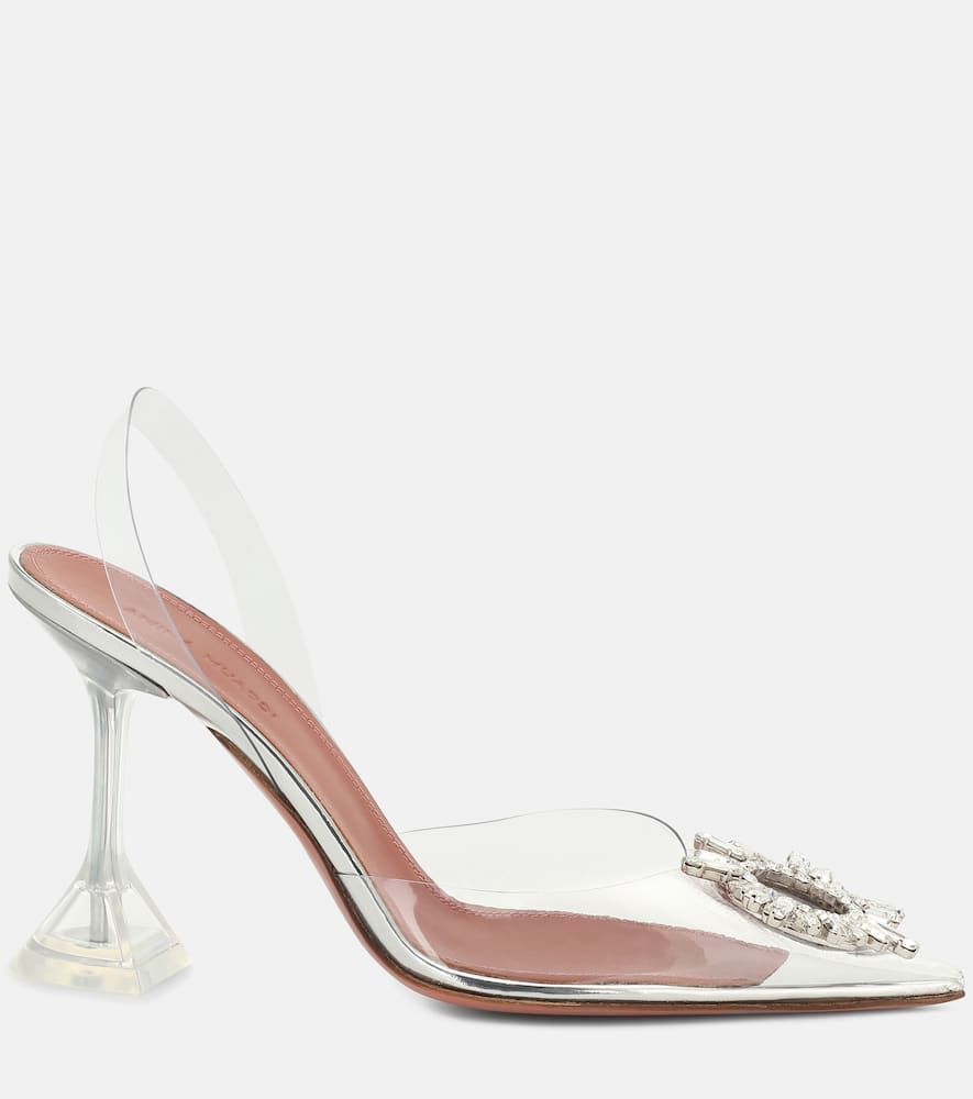 Amina Muaddi Begum embellished PVC pumps