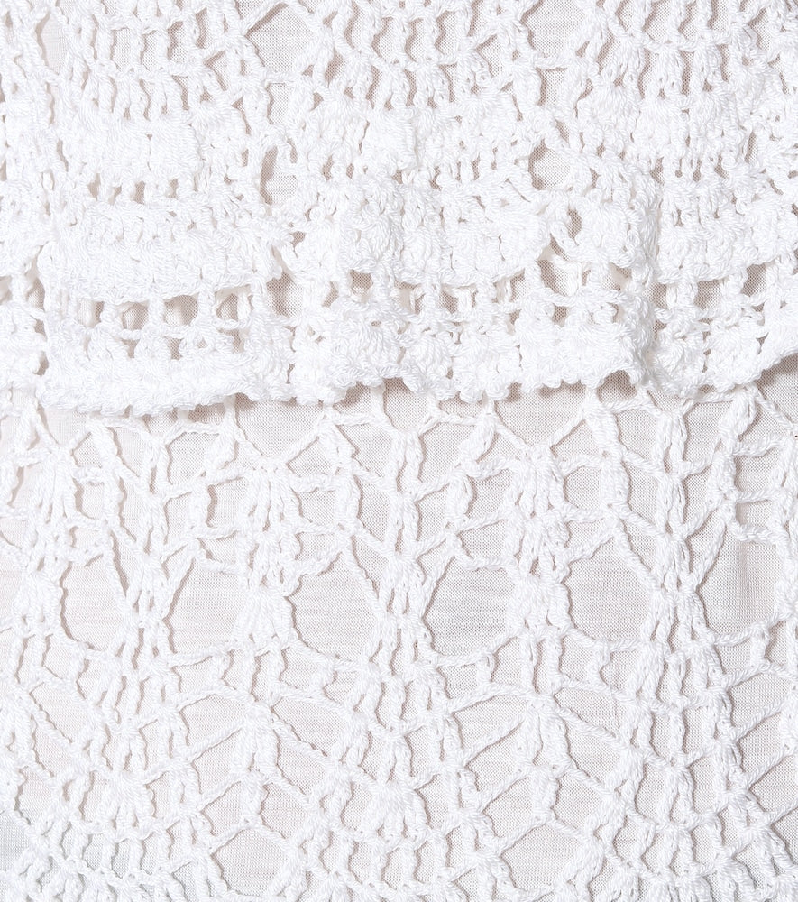 Anna Kosturova Cotillion crochet maxi dress