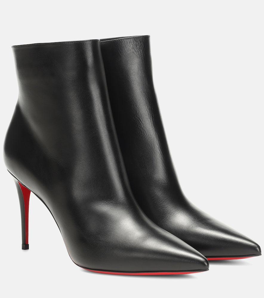 Christian Louboutin So Kate 85 leather ankle boots (Black) - Mid Heel Boots