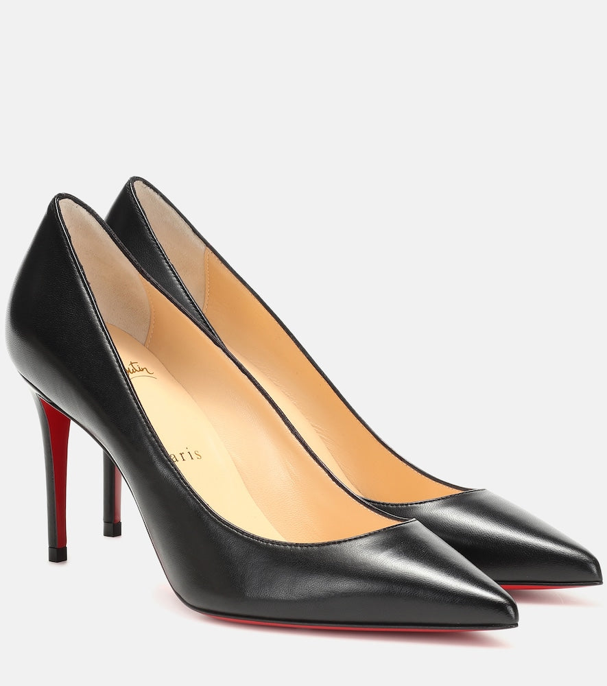 Black Christian Louboutin Kate 85 leather pumps - Mid Heel Pumps