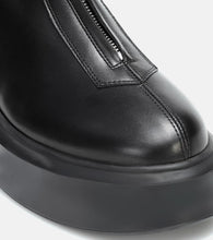 The Row Zipped 1 leather ankle boots