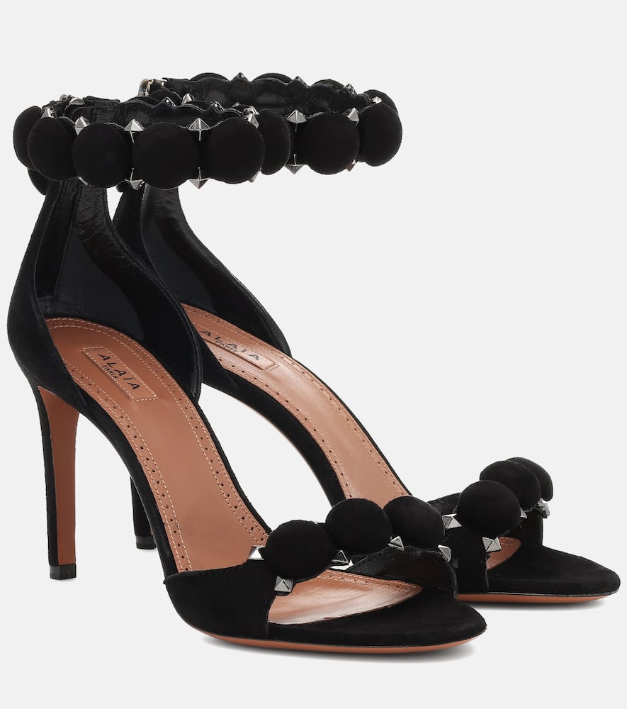 Alaia La Bombe 90 suede sandals