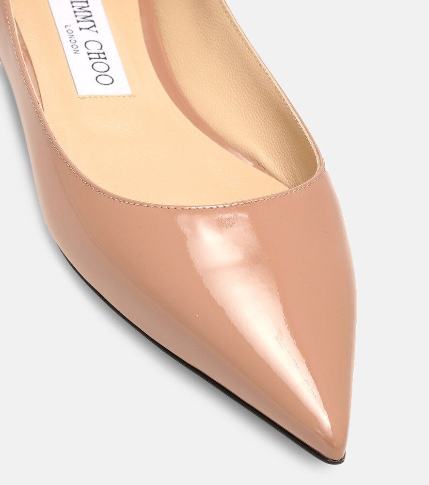 Jimmy Choo Love patent leather ballet flats