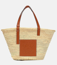 Loewe Large leather-trimmed basket tote - Loewe 大号皮革饰边手提篮