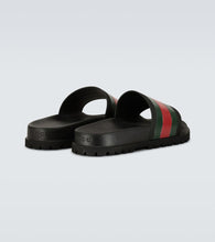 Gucci Striped Web slide sandals