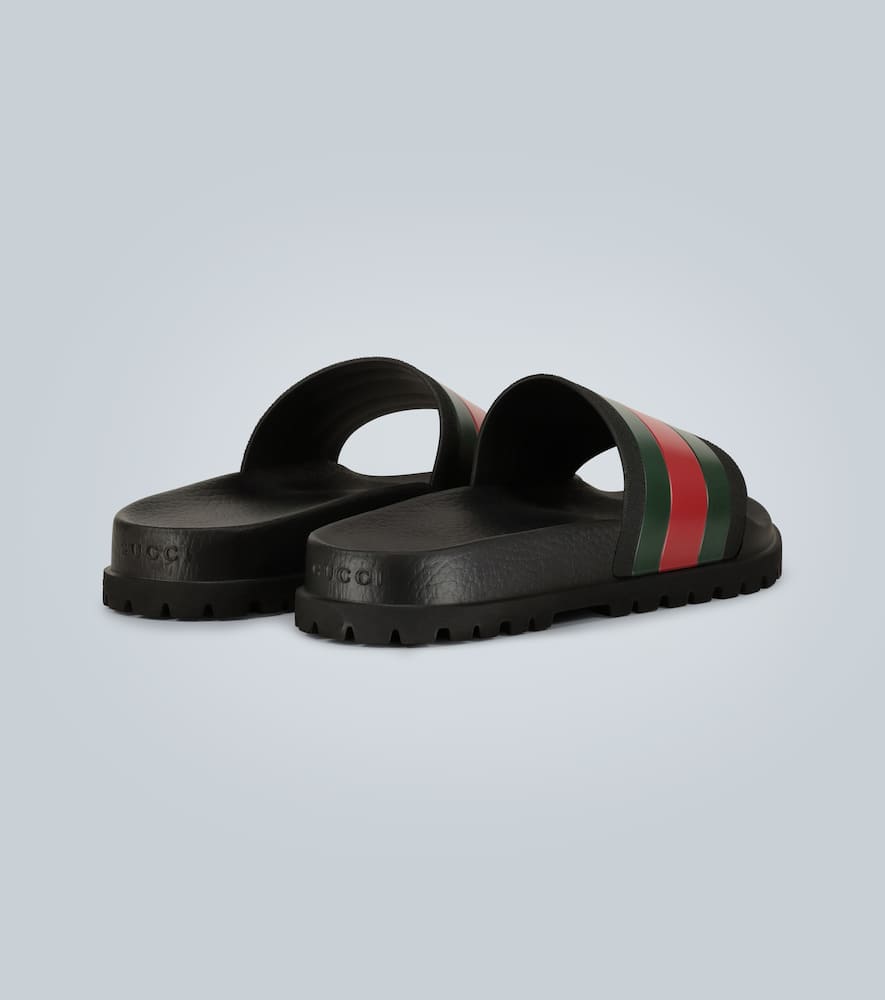 Gucci Striped Web slide sandals