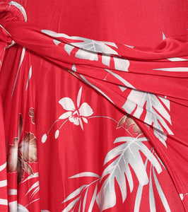 Rabanne Printed jersey midi wrap dress