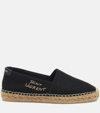 Saint Laurent Embroidered canvas espadrilles