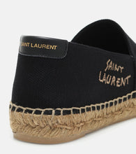 Saint Laurent Embroidered canvas espadrilles