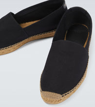 Saint Laurent Embroidered logo canvas espadrilles