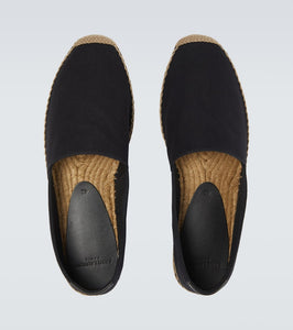Saint Laurent Embroidered logo canvas espadrilles