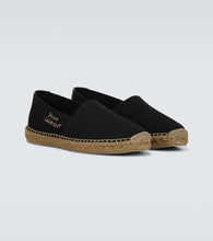 Saint Laurent Embroidered logo canvas espadrilles