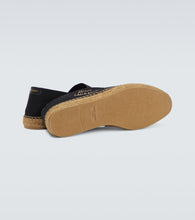 Saint Laurent Embroidered logo canvas espadrilles