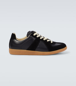 Maison Margiela Replica leather and suede sneakers