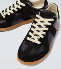 Maison Margiela Replica leather and suede sneakers