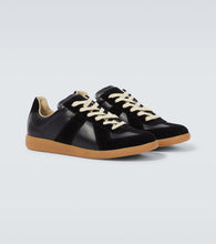 Maison Margiela Replica leather and suede sneakers