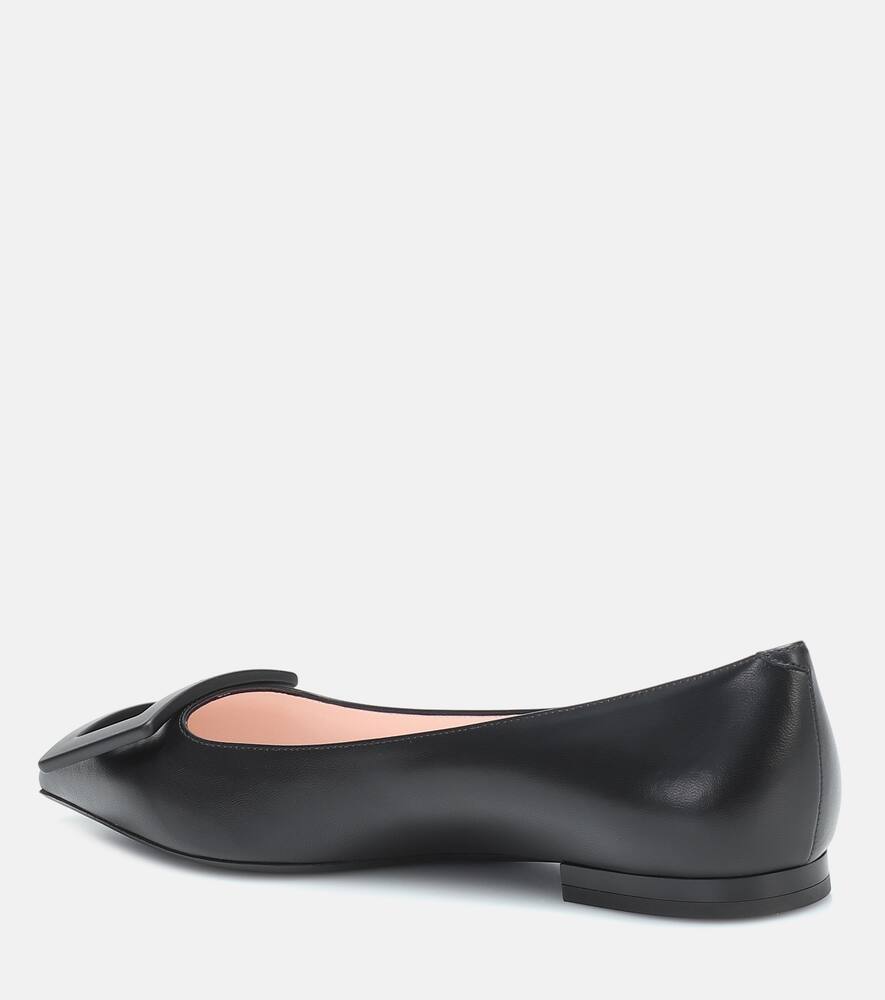 Roger Vivier Gommettine Ball leather ballet flats