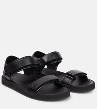 The Row Hook and Loop leather sandals