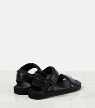The Row Hook and Loop leather sandals