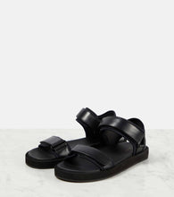 The Row Hook and Loop leather sandals