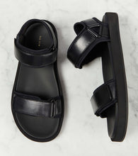 The Row Hook and Loop leather sandals