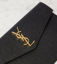 Saint Laurent Uptown leather clutch